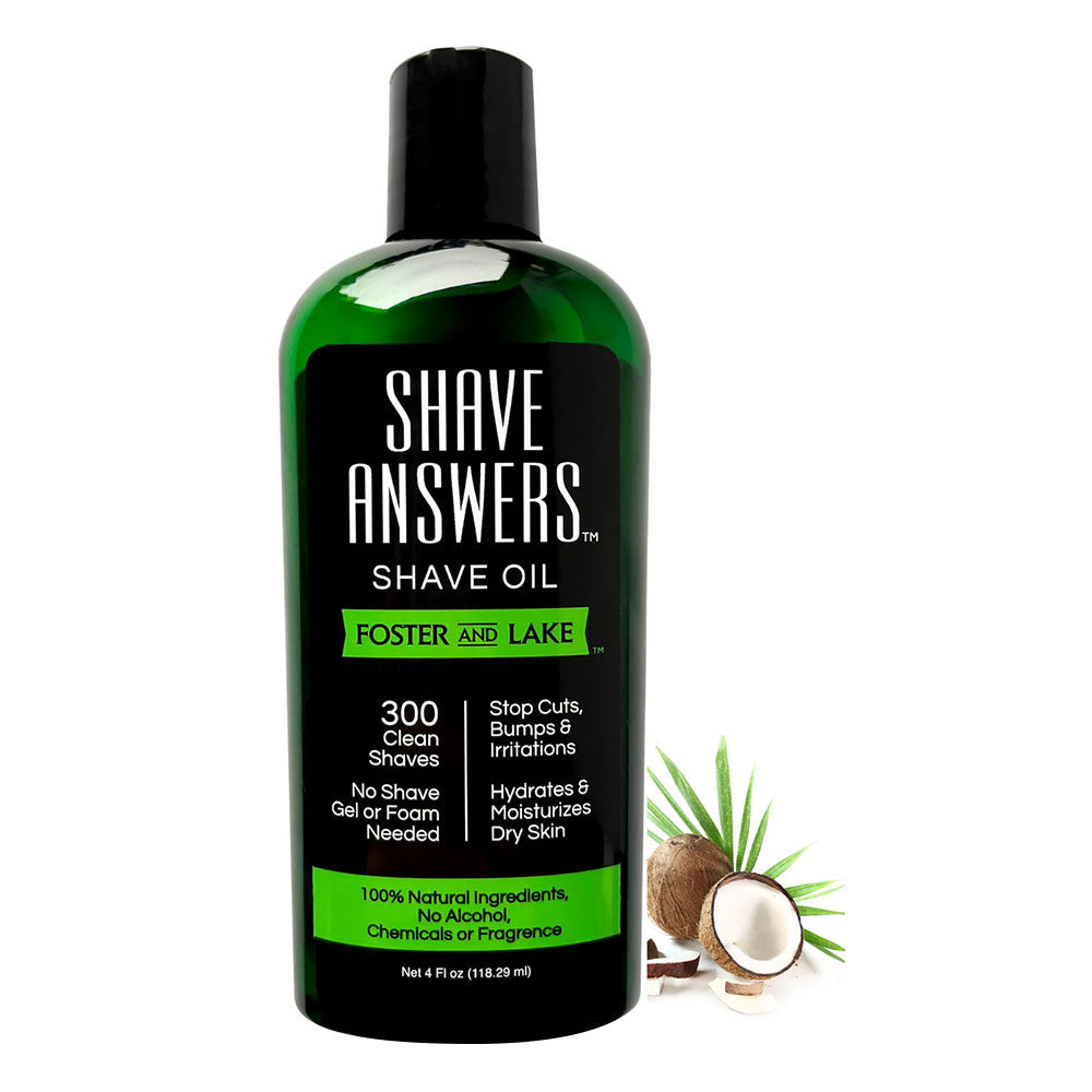Foster and Lake Shave Answers Shave Oil, Unscented, 4 Oz